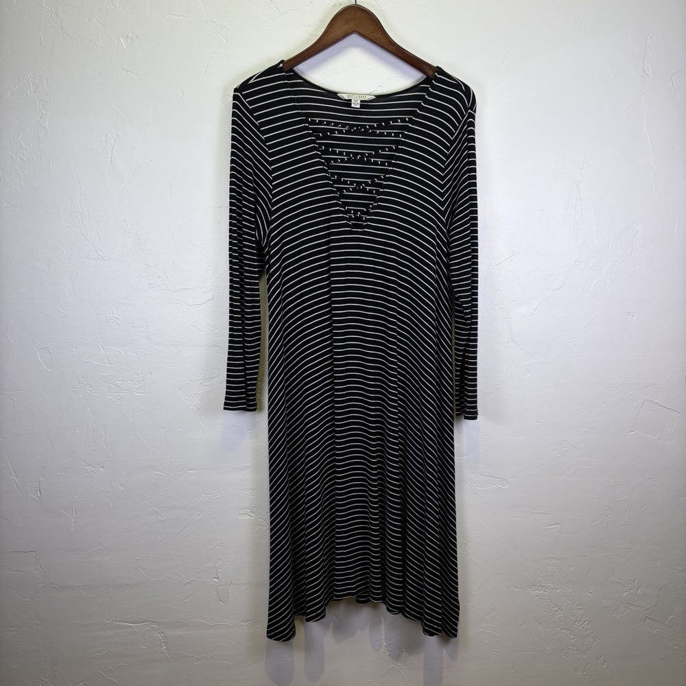 American Eagle Soft‎ & Sexy Woman's Long Dress Size XL Navy Blue Lagenlook Cozy